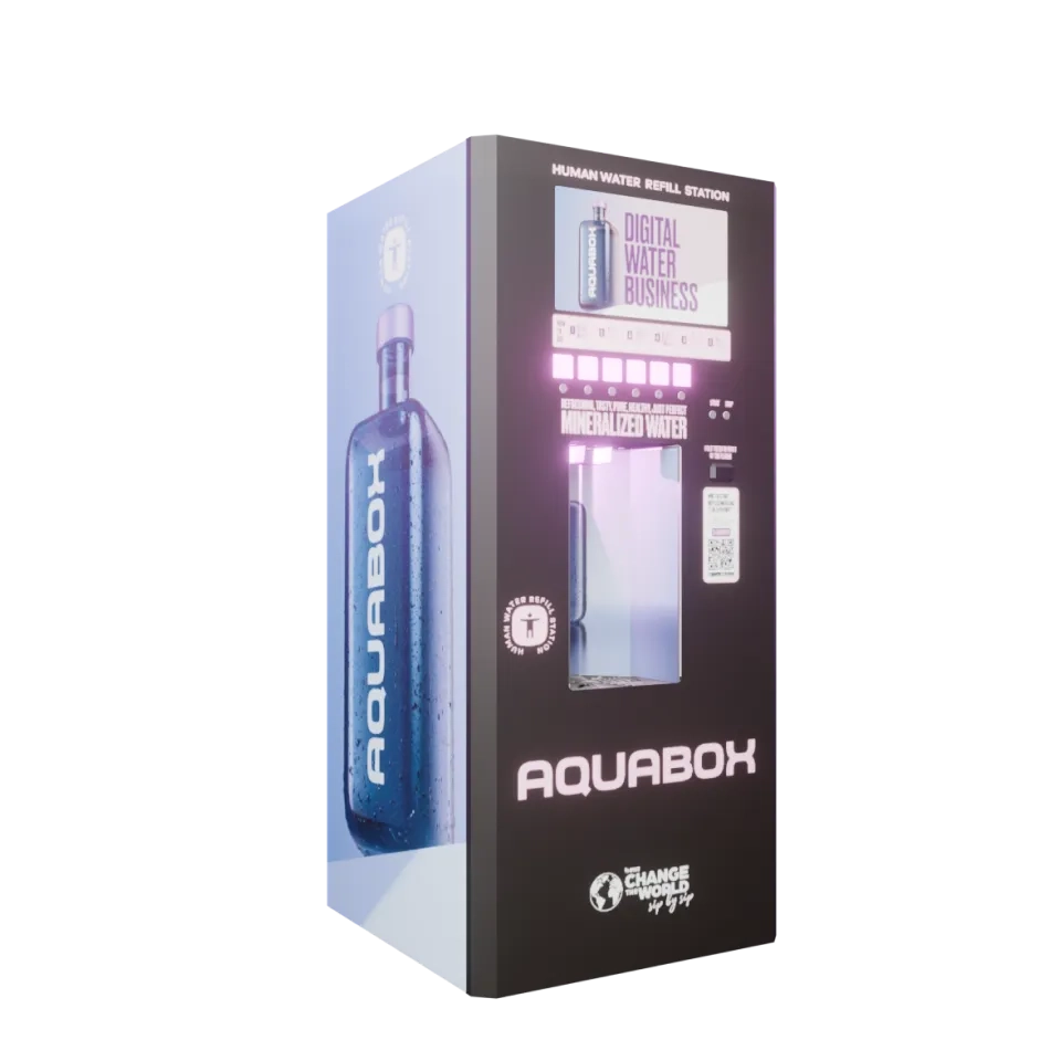 Activated carbon water vending machine Aquabox 1.0 AC