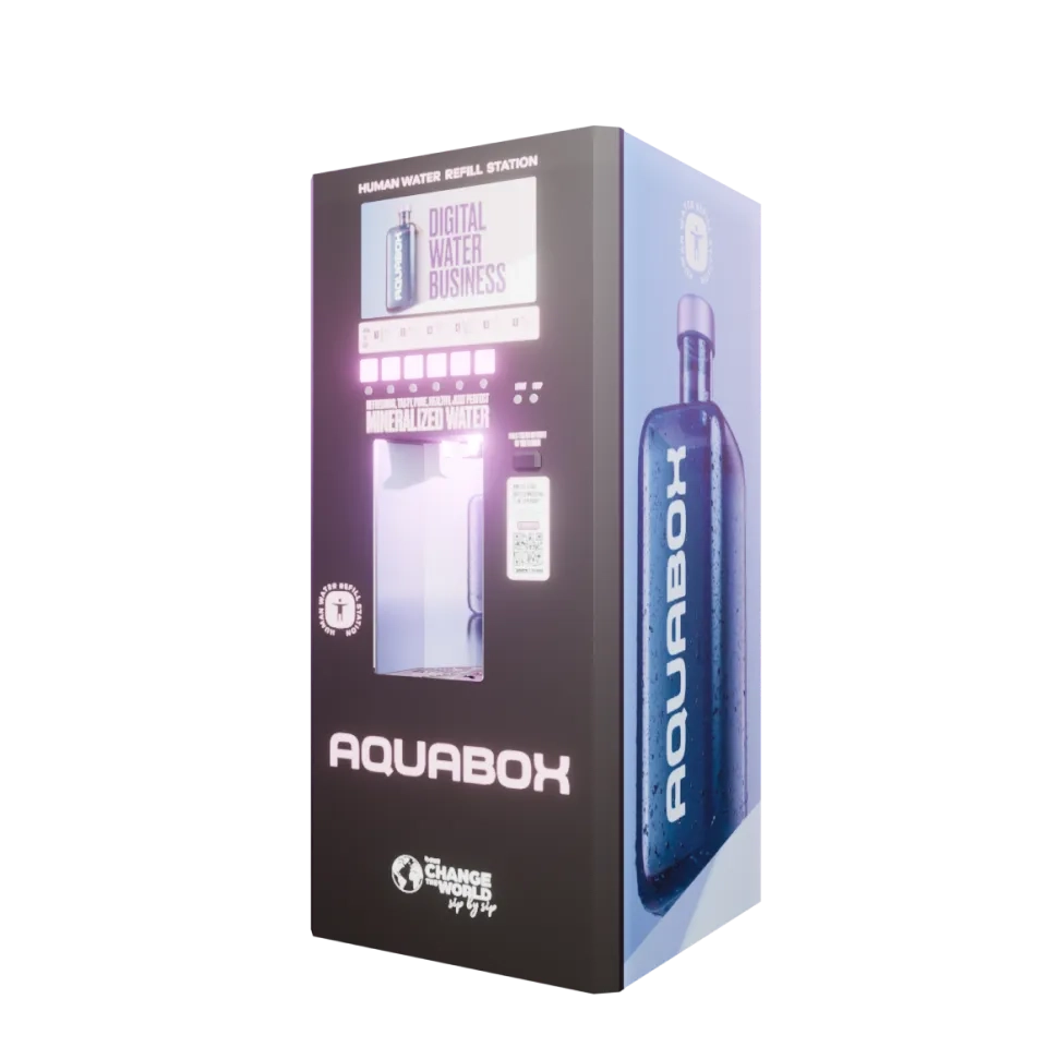 Buy Activated carbon water vending machine Aquabox 1.0 AC