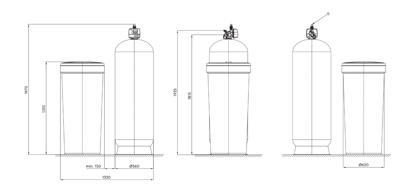 Ecosoft BasicSoft 2000 commercial water softener
