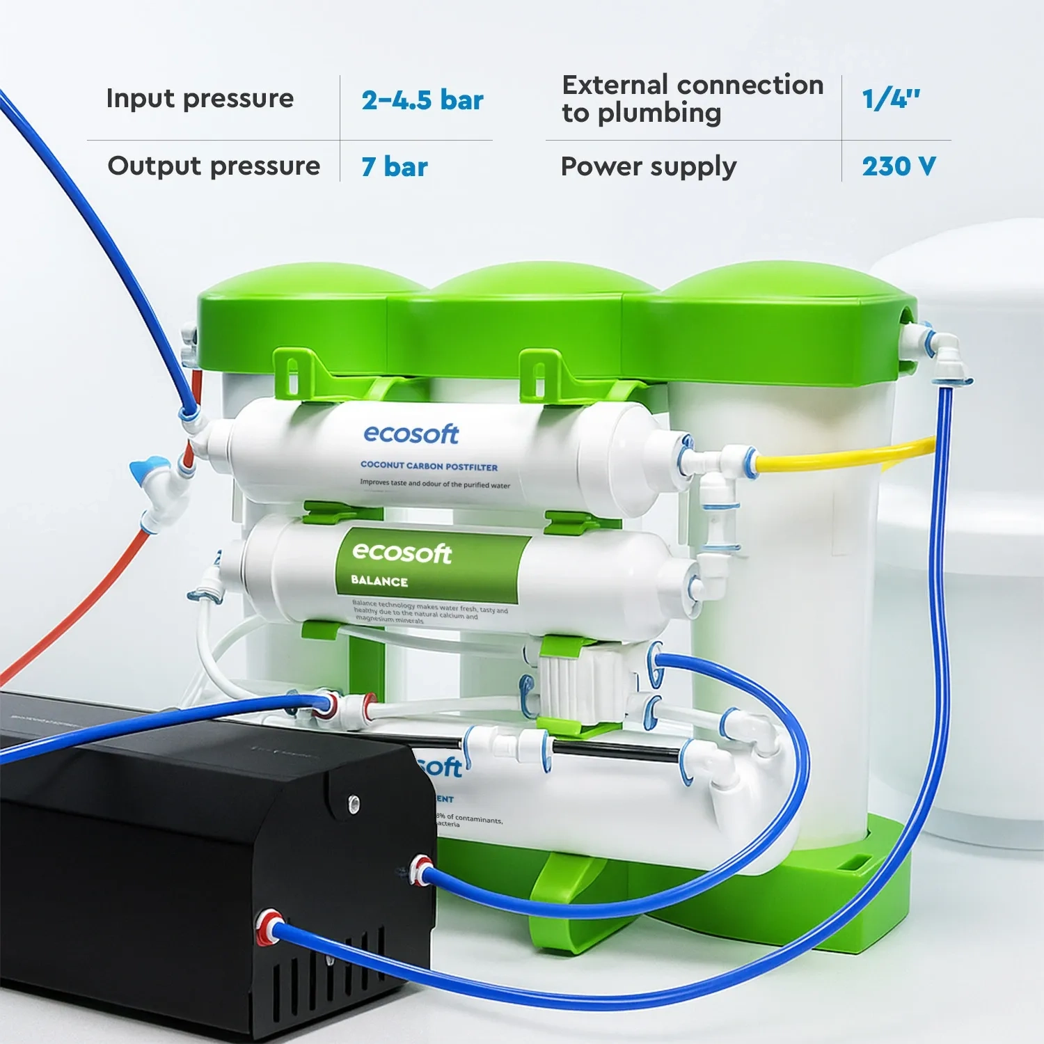 Pressure booster pump for Ecosoft RO