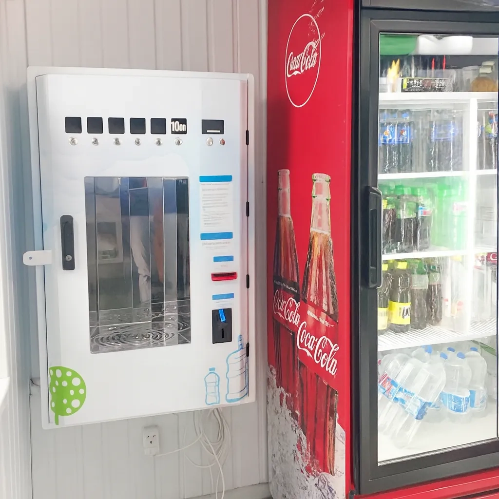 Drinking water panel in Irpin supermarket
