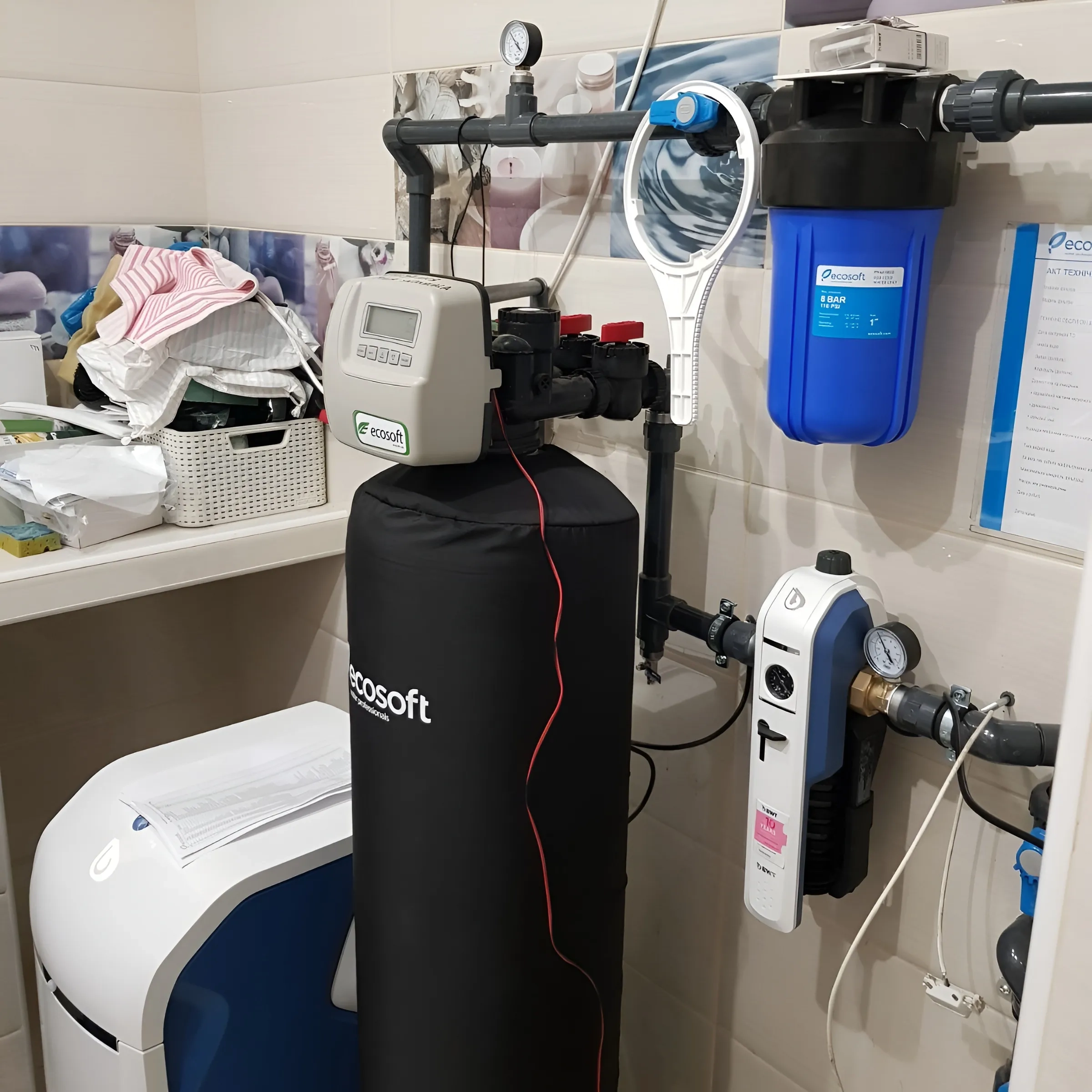 Water purification in a private house