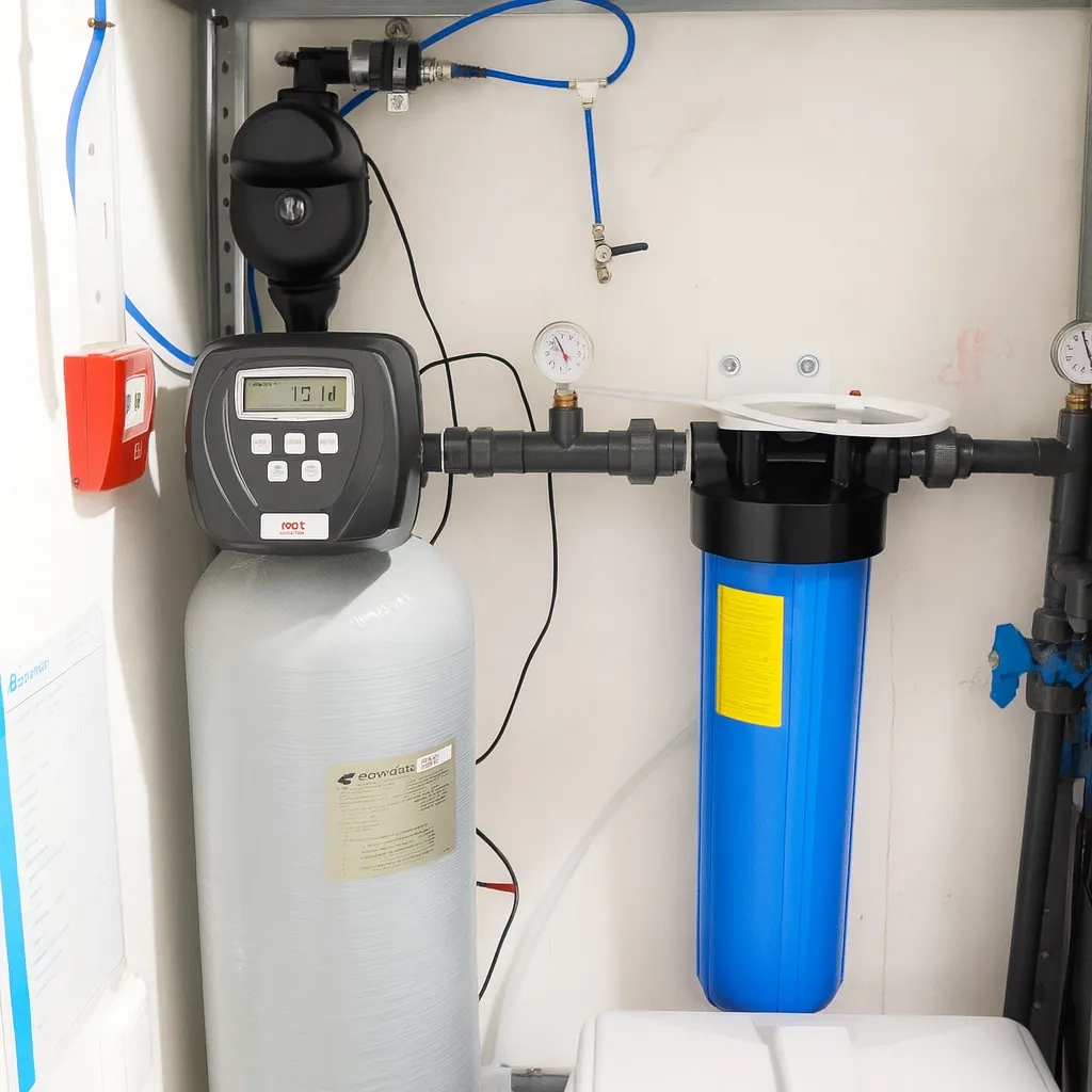 Filling station (AZS) – softening from borehole