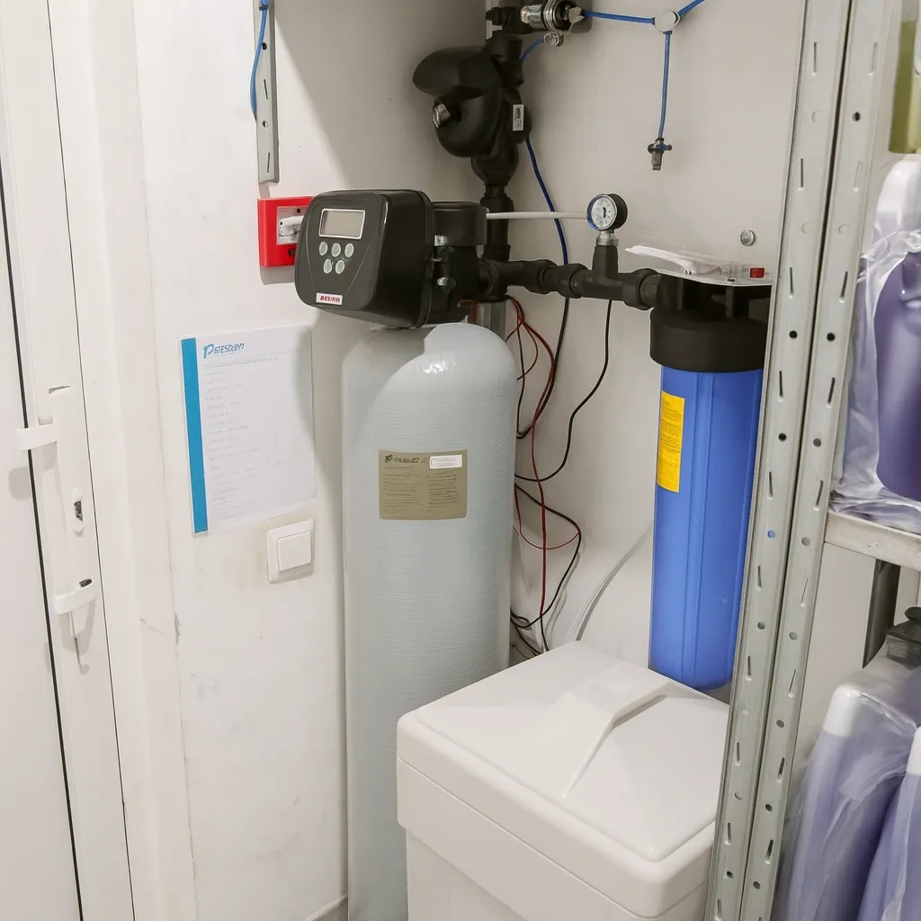 Filling station (AZS) – softening from borehole