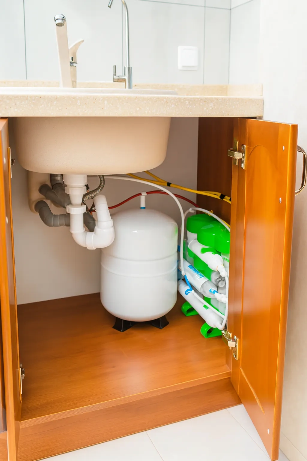 Trinkwasserlösung in einem Einfamilienhaus