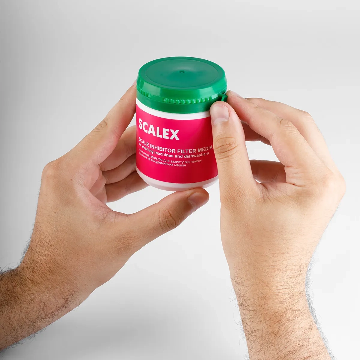 Scalex filter media for washing machine filters