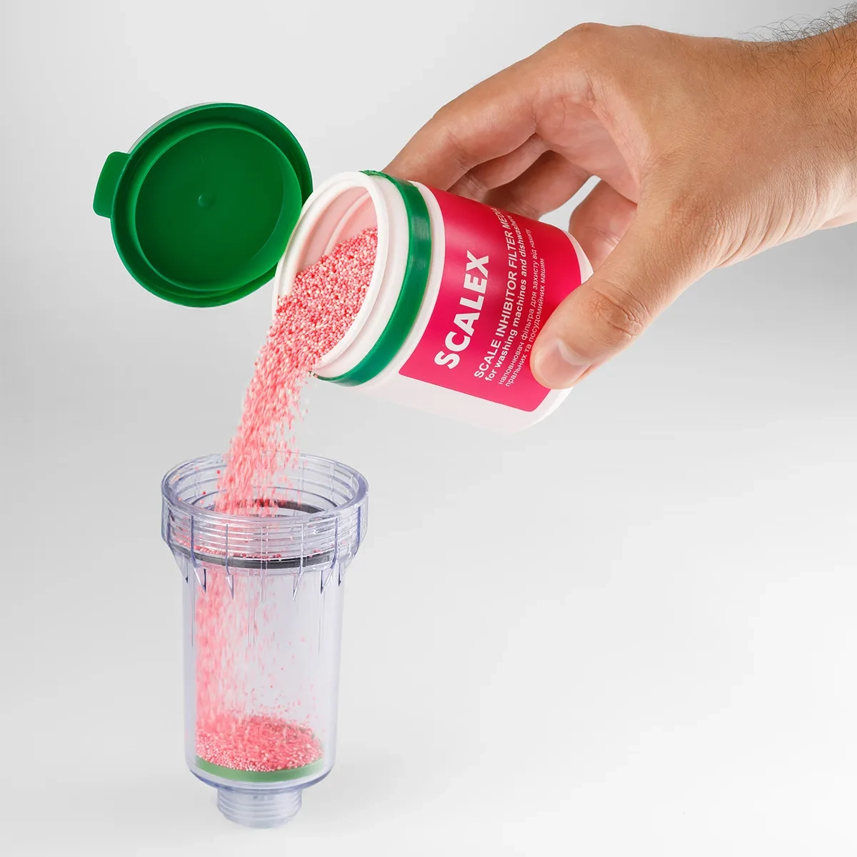 Scalex filter media for washing machine filters