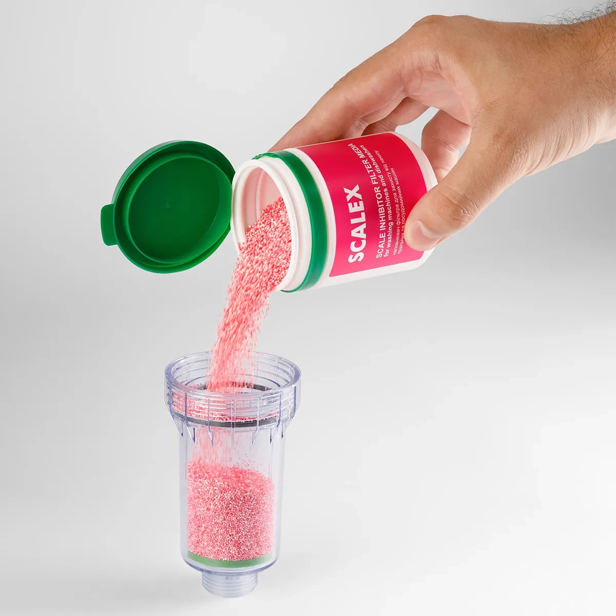 Scalex filter media for washing machine filters