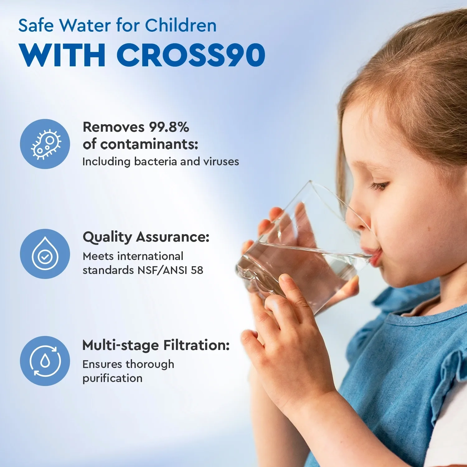 CROSS 90 direct flow reverse osmosis filter