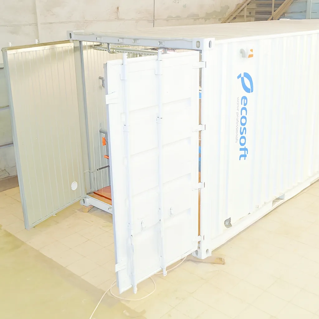 Mobile water purification system for HarvEaST agroholding