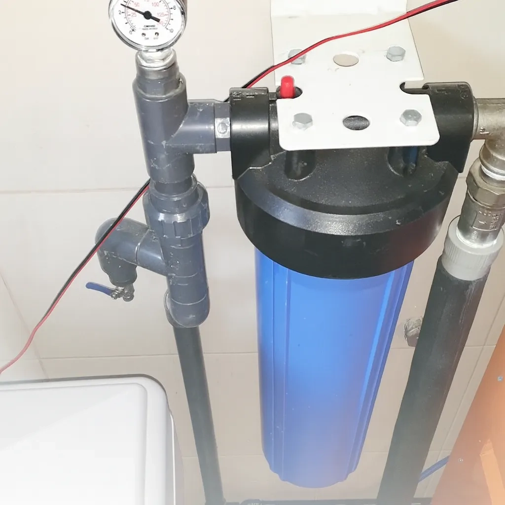 Well water purification for a private house on Vodnykiv Island