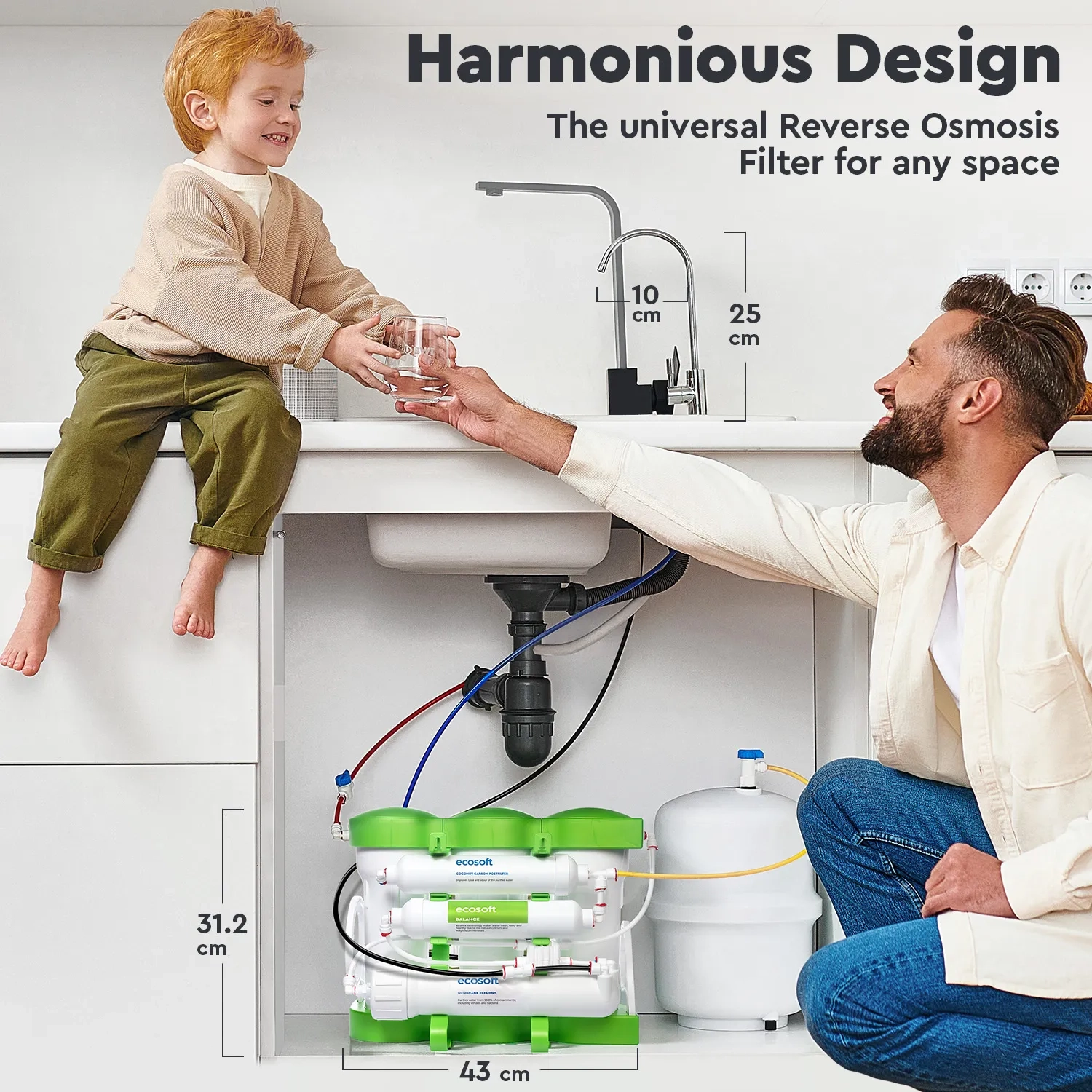 Ecosoft PURE Balance reverse osmosis filter