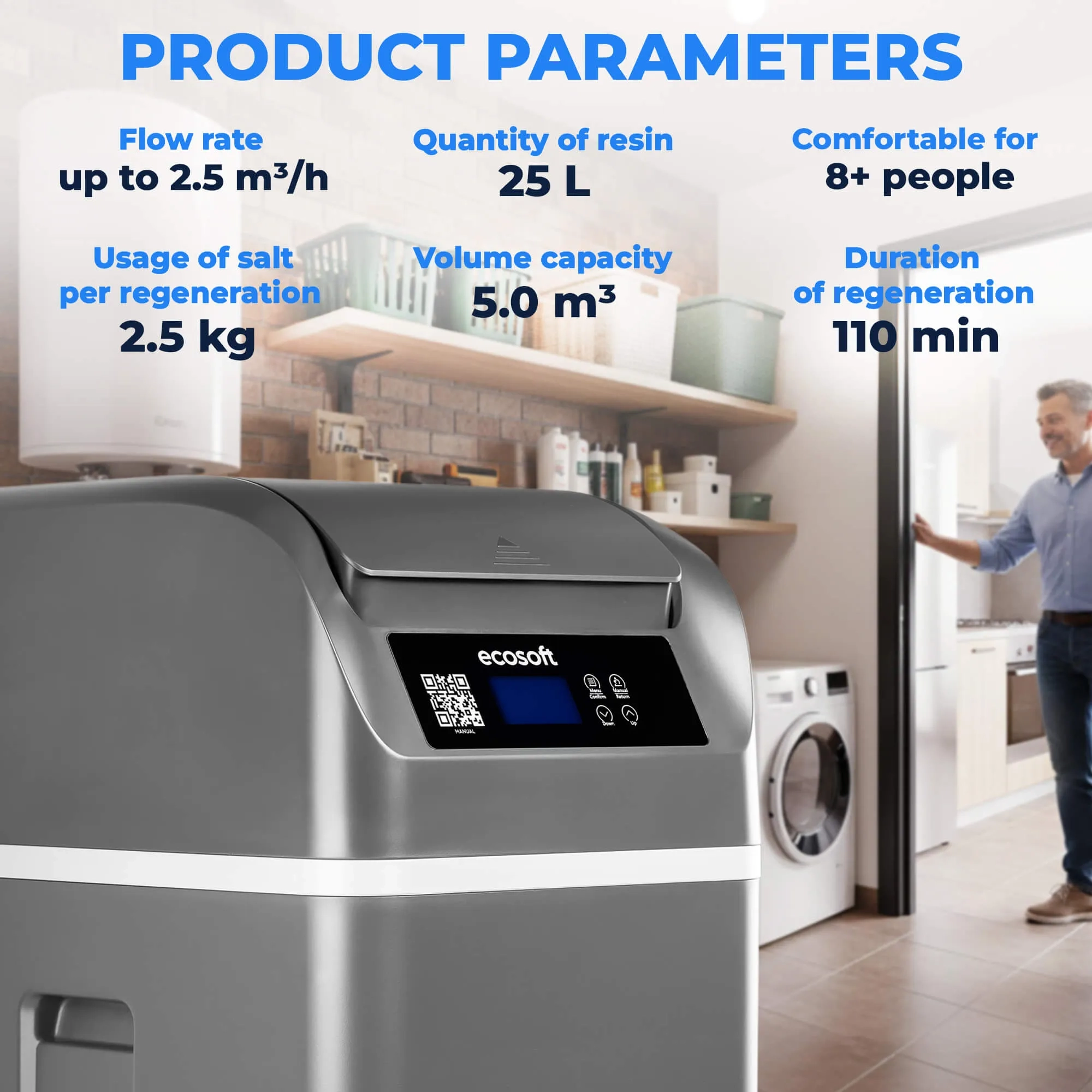 Ecosoft CUBE 250 water softener