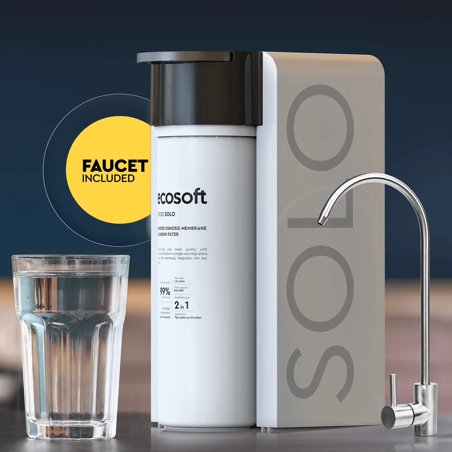 CROSS Solo direct flow reverse osmosis filter