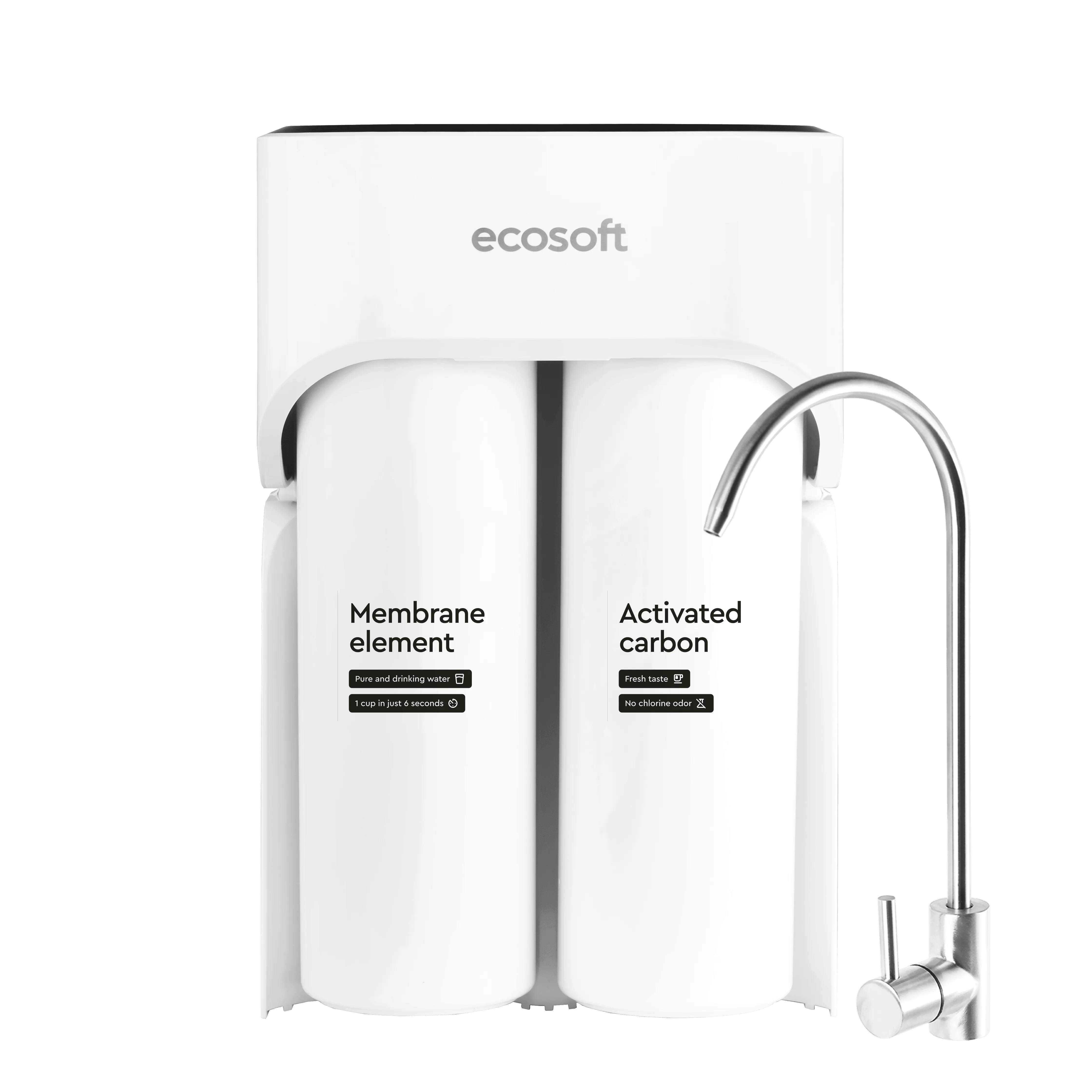Ecosoft CROSS MAX direct flow reverse osmosis filter