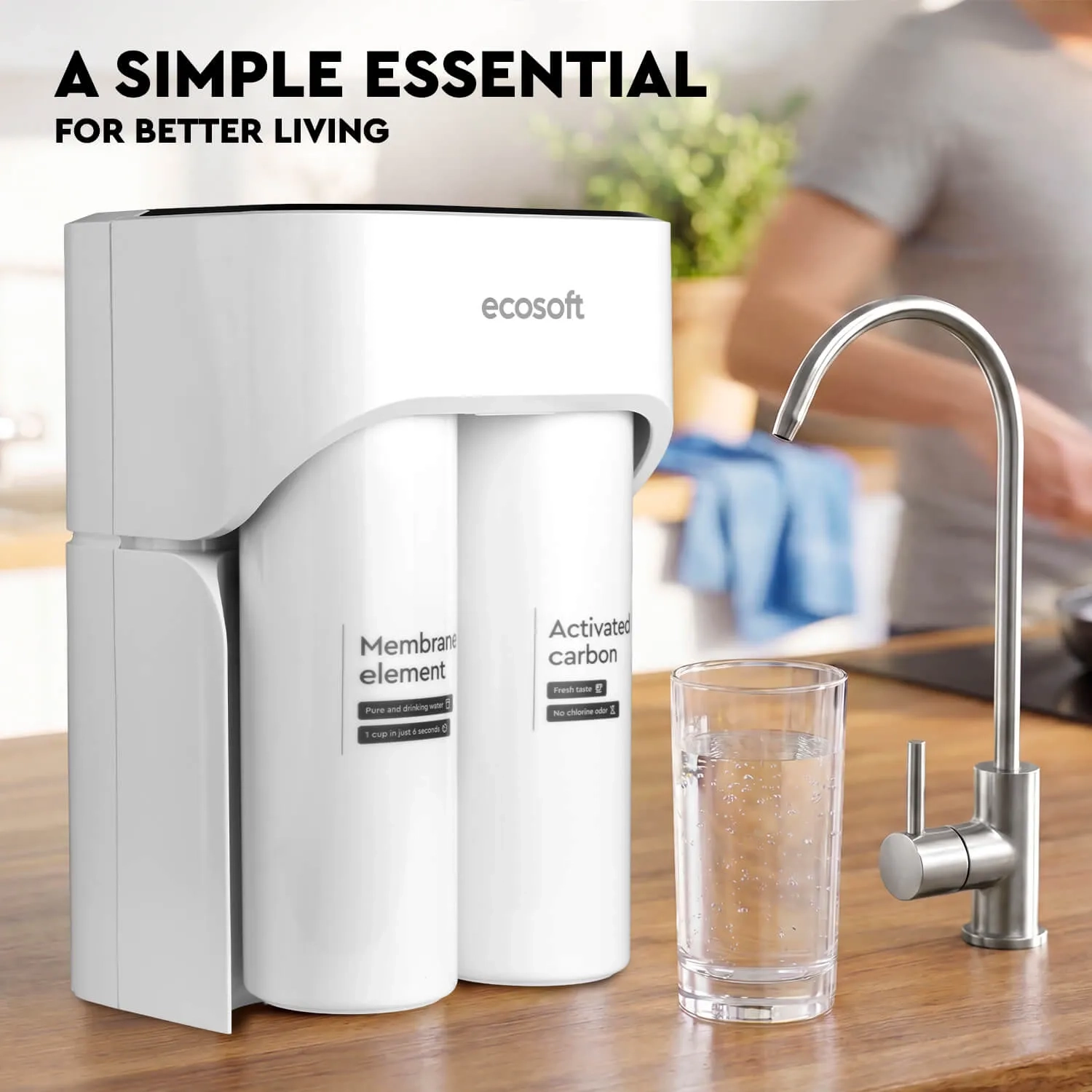 Ecosoft CROSS MAX direct flow reverse osmosis filter