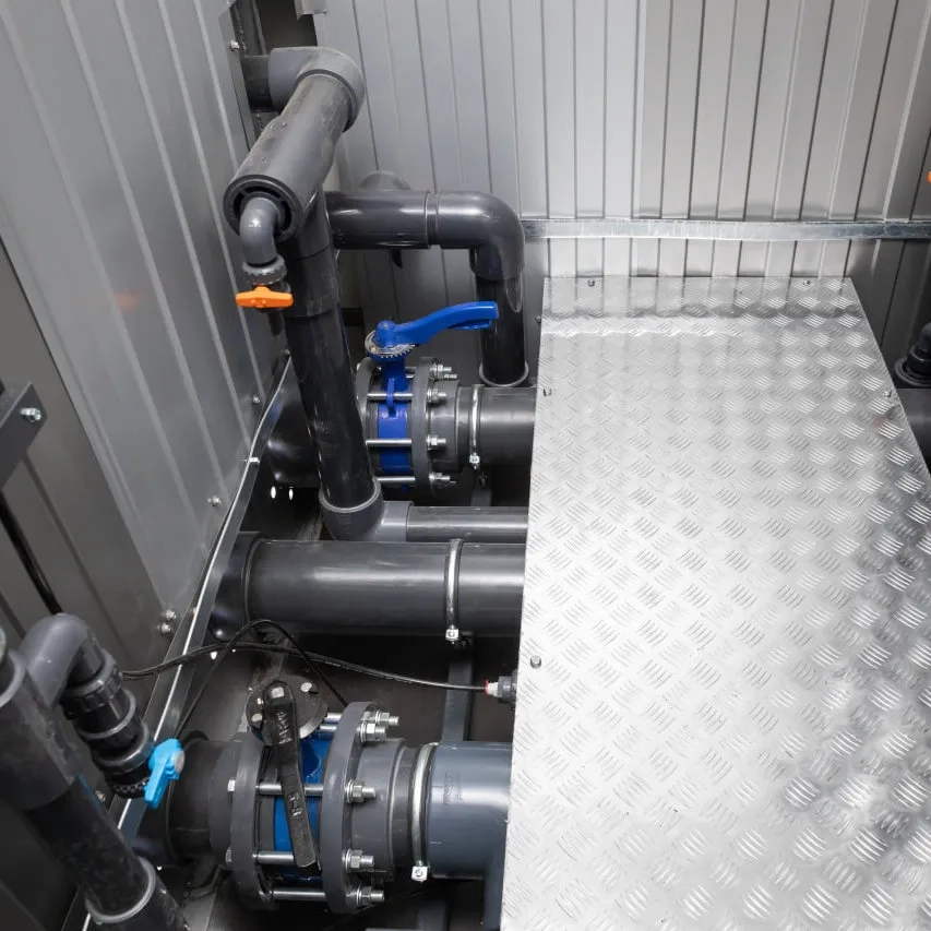 Osmosi inversa containerizzata per la fornitura di acqua di processo ad alta capacità