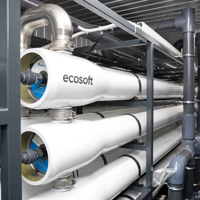 Osmosi inversa containerizzata per la fornitura di acqua di processo ad alta capacità