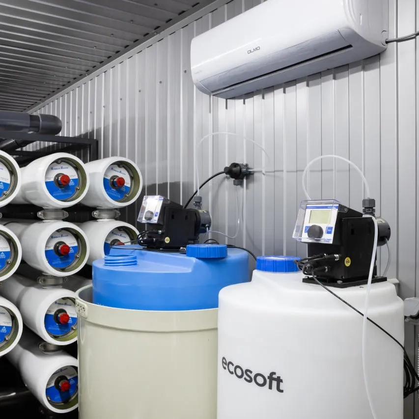 Osmosi inversa containerizzata per la fornitura di acqua di processo ad alta capacità