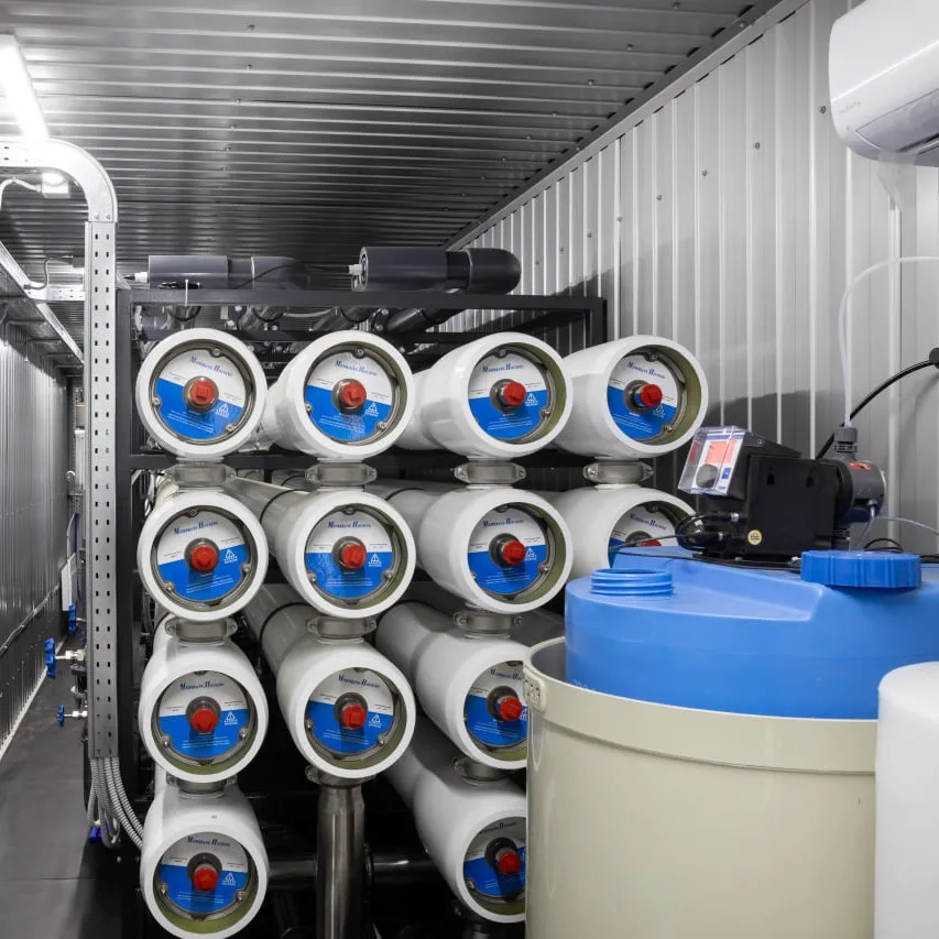 Osmosi inversa containerizzata per la fornitura di acqua di processo ad alta capacità