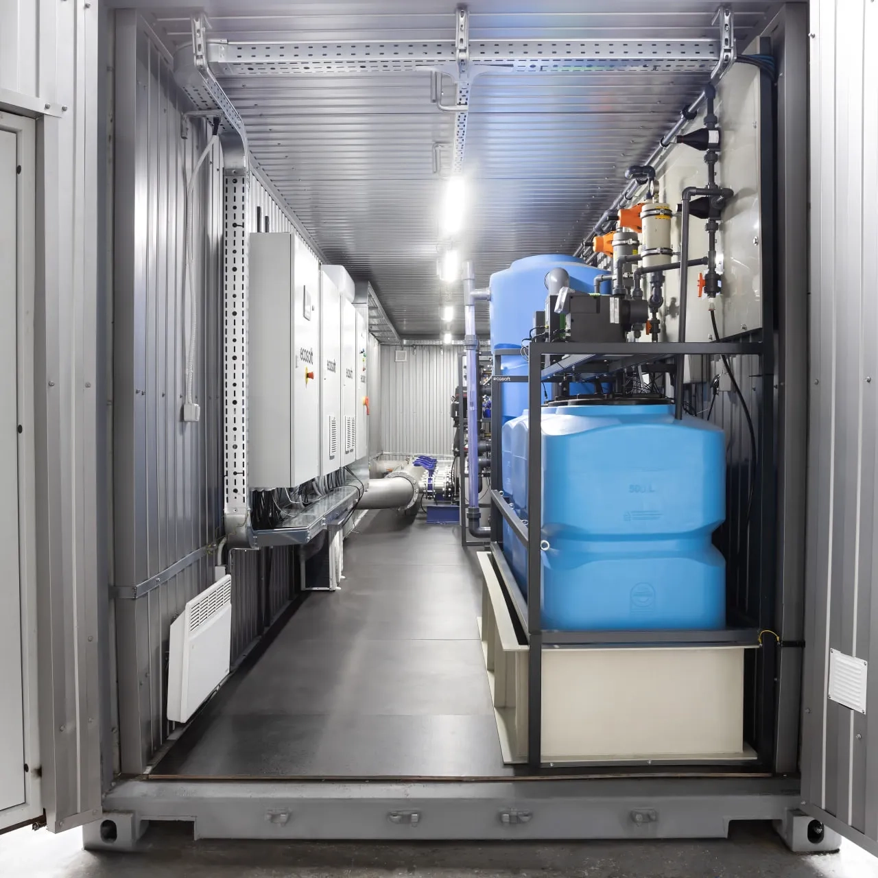 Sistema containerizzato per il trattamento dell’acqua e il controllo di processo