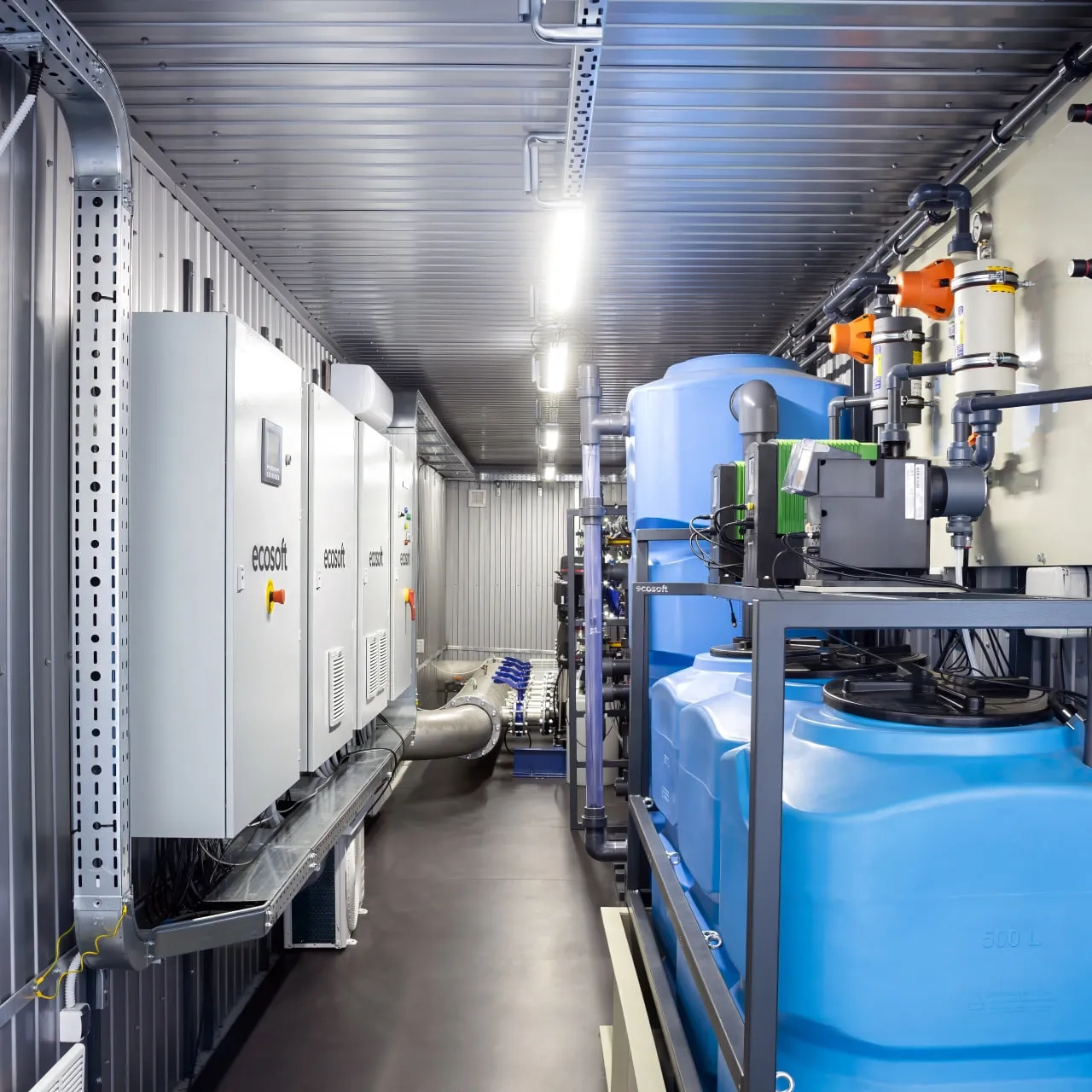 Sistema containerizzato per il trattamento dell’acqua e il controllo di processo