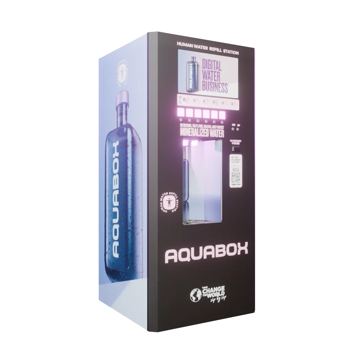 Activated carbon water vending machine Aquabox 1.0 AC