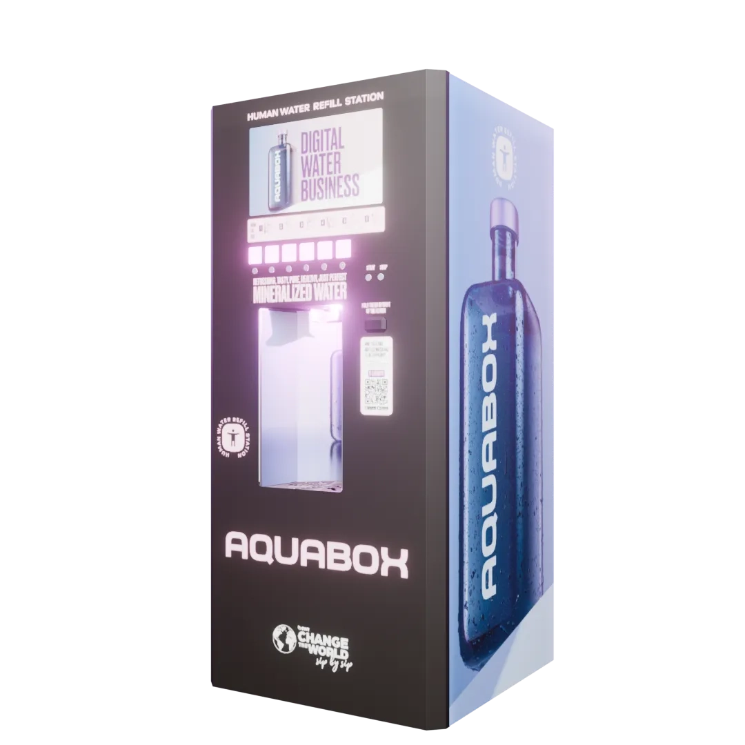 Buy Activated carbon water vending machine Aquabox 1.0 AC