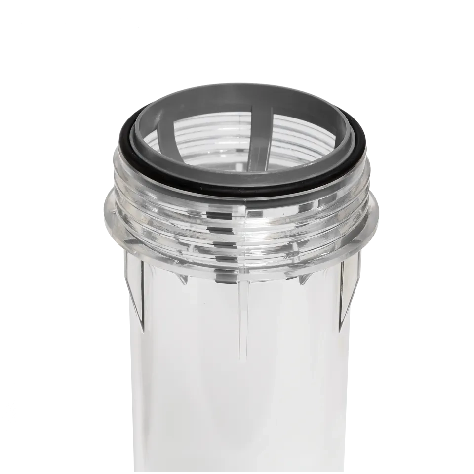 2P housing ECO 9" ¾ transparent PET bowl ½ – ½"