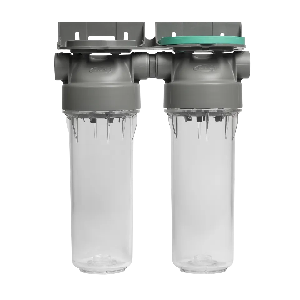 2P housing ECO DUPLEX 9" ¾ transparent PET bowl ½ – ½"