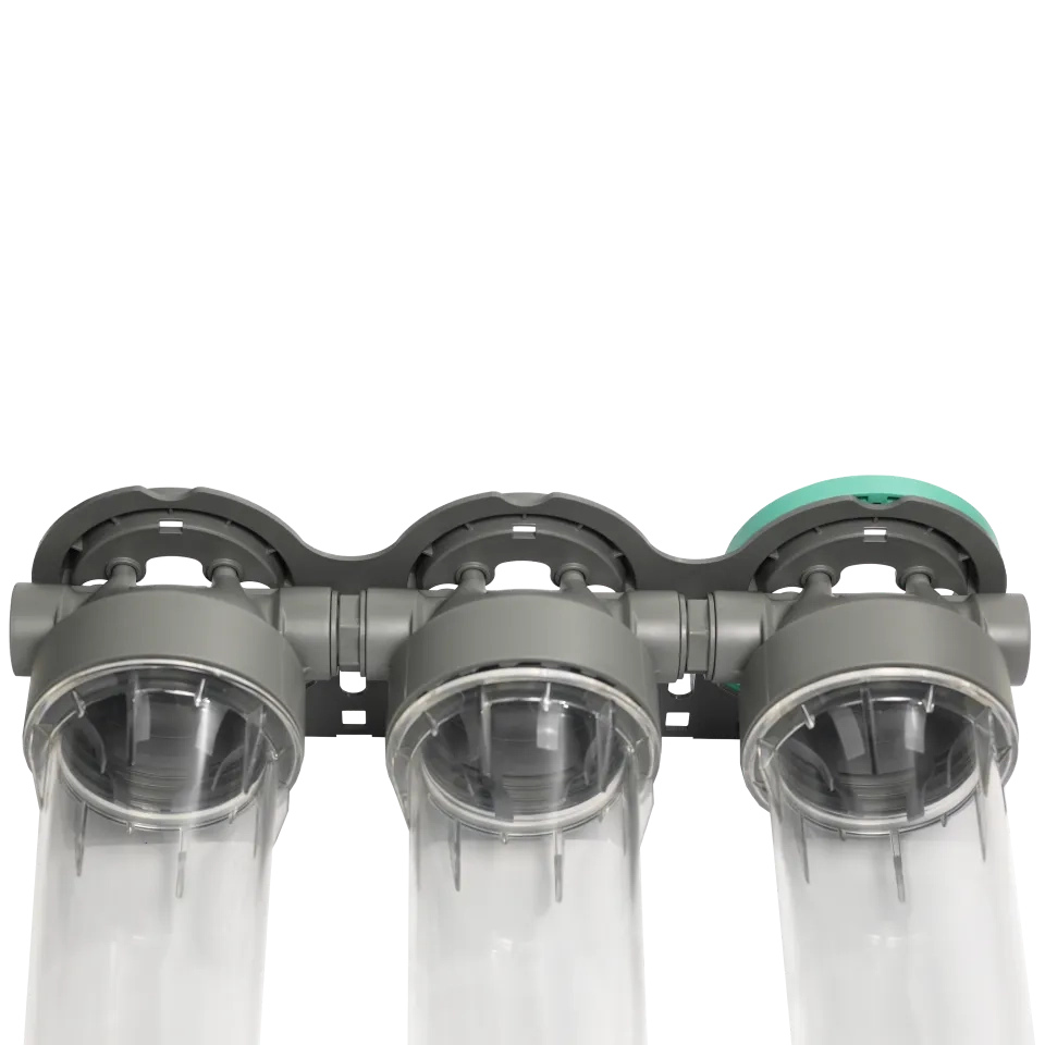 2P housing ECO TRIPLEX 9" ¾ transparent PET bowl ½ – ½"