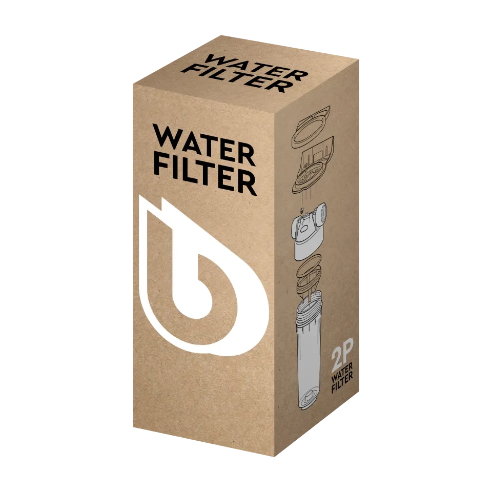 2P housing ECO 9" ¾ transparent PET bowl ¾ – ¾"