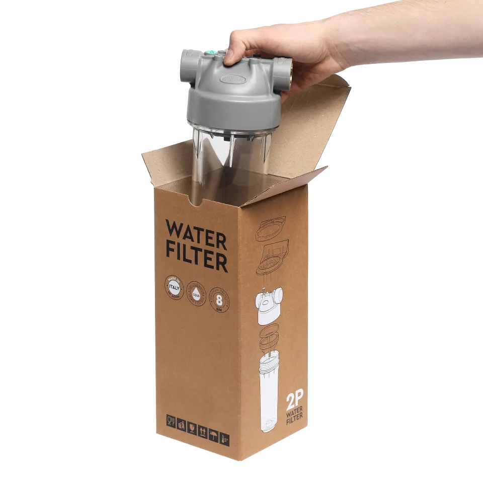 2P housing ECO 9" ¾ transparent PET bowl 1 – 1"