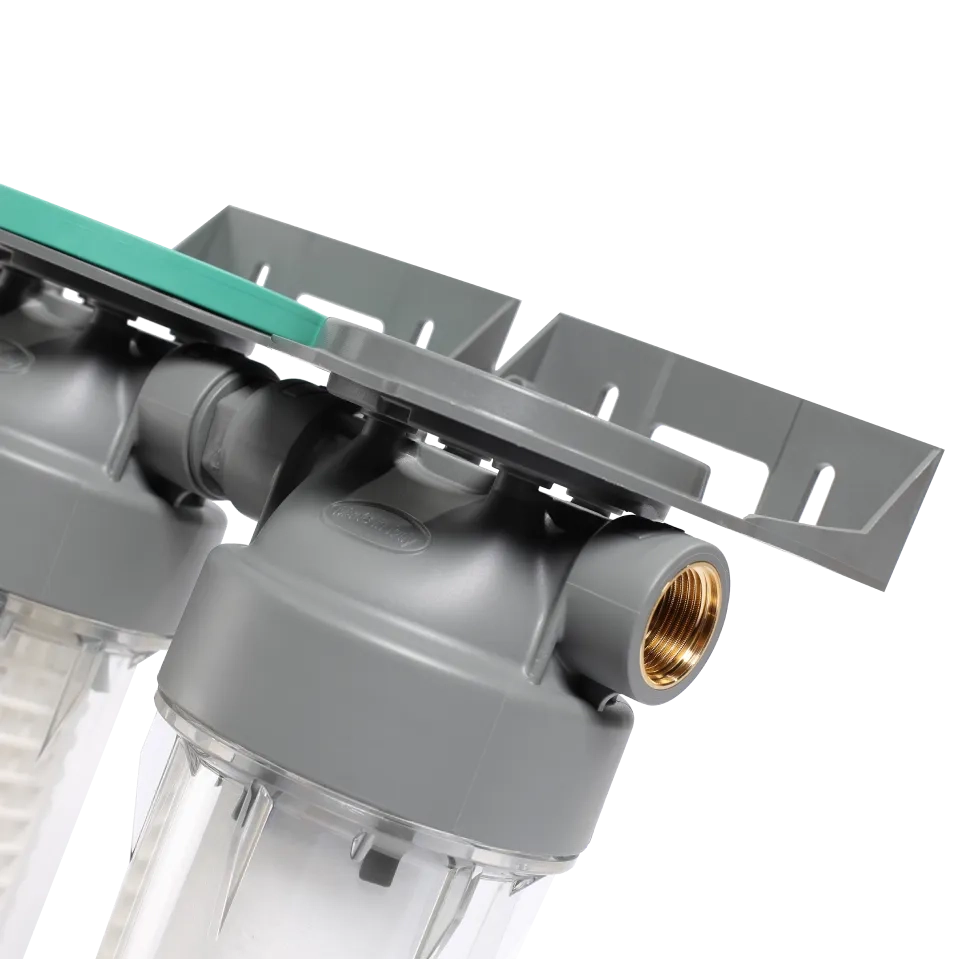 2P housing ECO DUPLEX 9" ¾ transparent PET bowl 1 – 1"