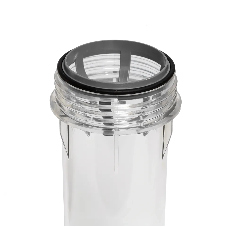 2P housing ECO 9" ¾ transparent PET bowl ¾ – ¾"